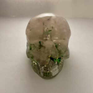 Création artisanale en résine -Skull Quartz rose- Orgonite MarjoRêve